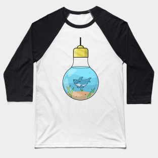 Funny cute shark Baseball T-Shirt